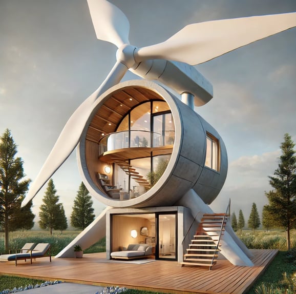 image de concept de tiny house autonome