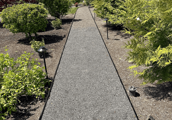 Gravel pathway
