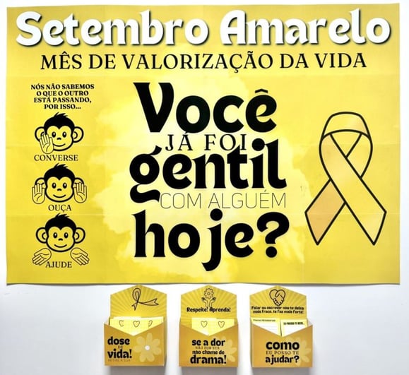 Banner da Caixinha do Desabafo, com os dizeres "Você já foi gentil com alguém hoje ?" 