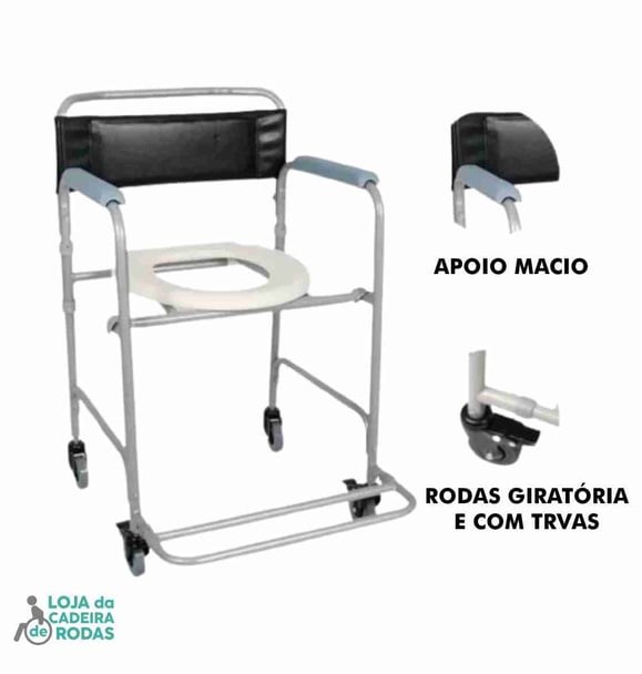 Cadeira Higiênica Dobrável D30