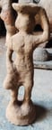 "Special clay layered over wax model in the Dhokra brass art process by tribal artisans of Bastar, Chhattisgarh"