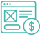 Revenue-optimized website design with landing page wireframe