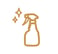 pictogramme vaporisateur ménage doré