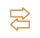 pictogramme flèches aller retour doré