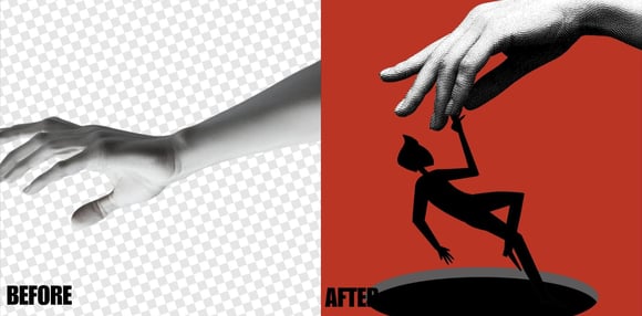 Creative Composition Before and After