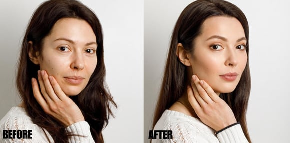 Headshot Before and After