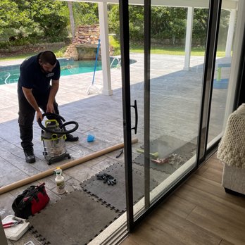 track repair on patio sliding glass door