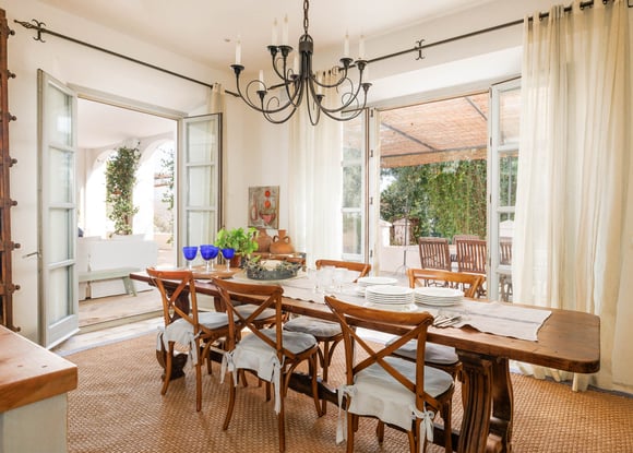 Beautifully appointed luxury kitchen at Finca Santa Katerina