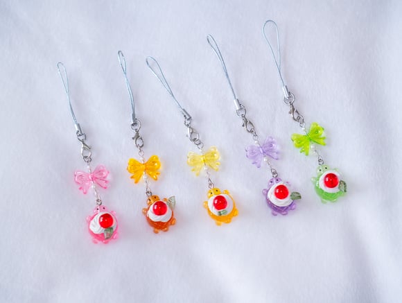 Turtle soda acrylic charms for phone and other accessories