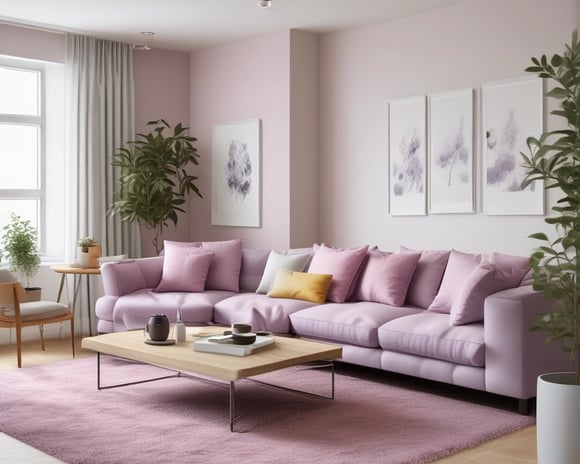 Bright living room with modern inventory