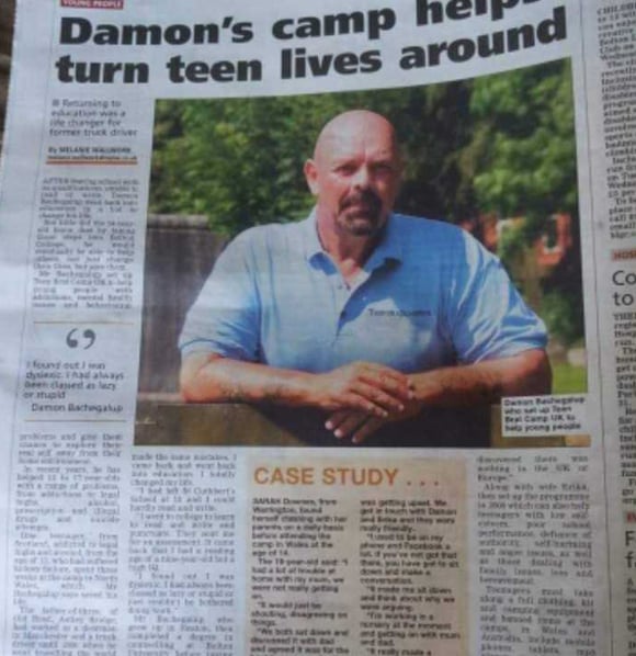 teencampsuk newspaper story