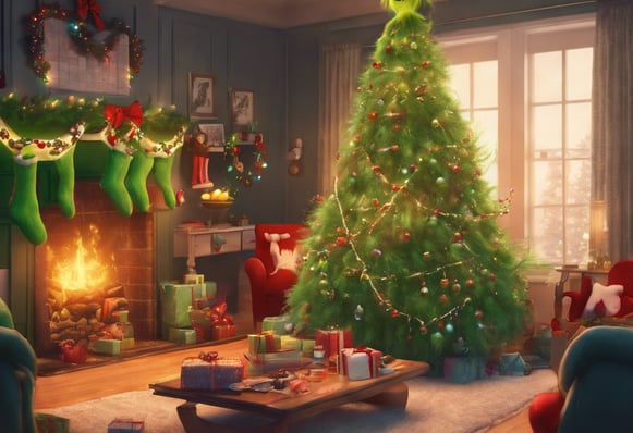 a bowl of cookies on a rug in front of a fireplace