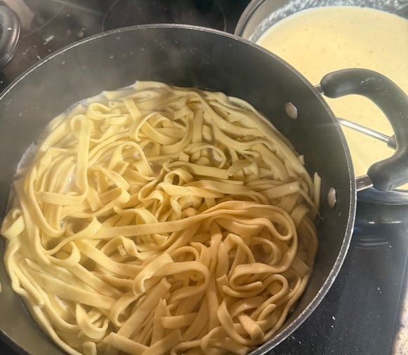 Fettucine noodles
