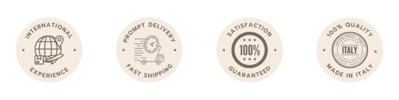 Trust badge symbol indicating secure shopping, verified quality, prompt delivery and satisfaction