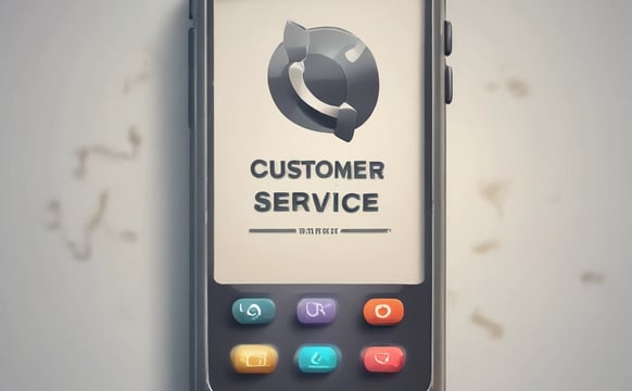 A hand holds a smartphone displaying a screen with a customer support option. The screen features two distinct buttons for initiating chat support: one blue button labeled 'iMessage' and one green button labeled 'WhatsApp'. Text above the buttons reads 'Chat with us' followed by a description of the support options. A 'Dismiss' option is also present at the bottom.