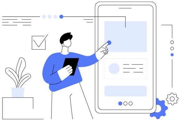 dessin site web bleu png