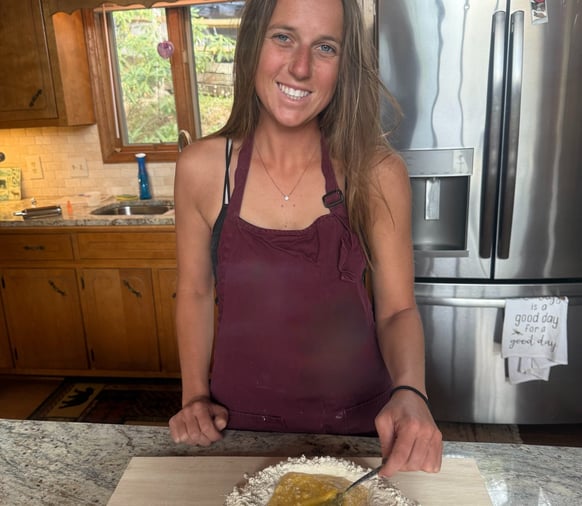 Making pasta dough