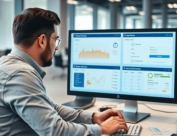 Dashboard showing automated freight invoice processing and real-time shipment tracking