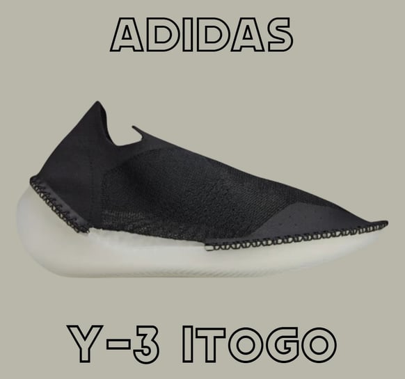 a pair of adidas shoes with the words y-3 Itogo.