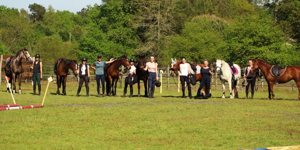 photo de groupe d'un stage de TREC
