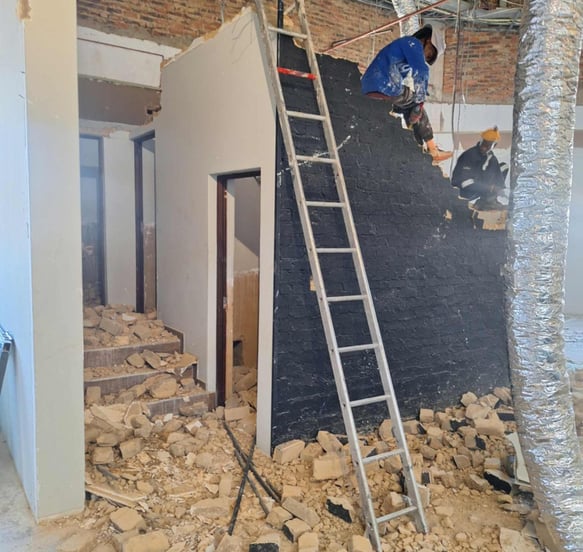 Structural wall removal during home upgrade in Randburg