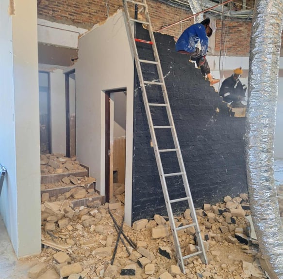 Structural wall removal during home upgrade in Randburg