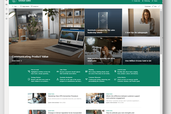 SharePoint Communications Site