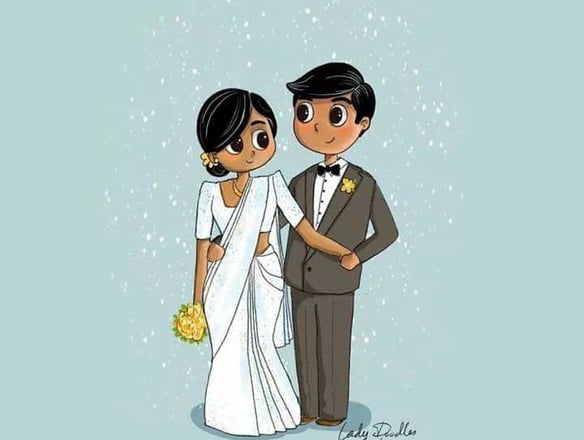 a brown married couple