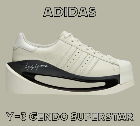 a pair of adidas superstar sneakers, Y-3 Gendo Superstar