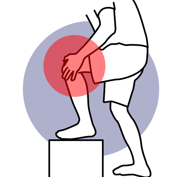 knee pain vector art