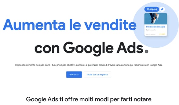 Homepage Google Ads