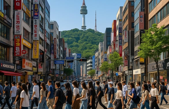 Seoul busy