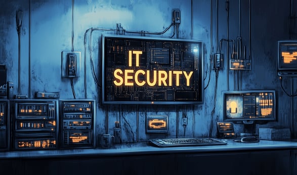 a computer monitor screen displaying a sign that says it is not a security