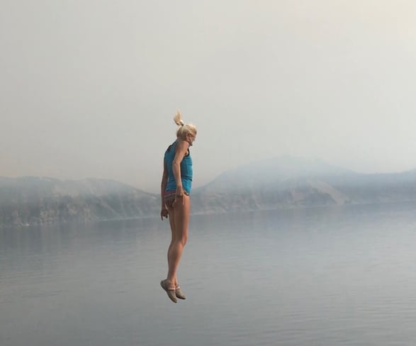 Cliff Jumping Crater Lake