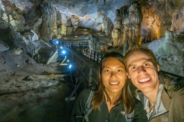 Inside the cave