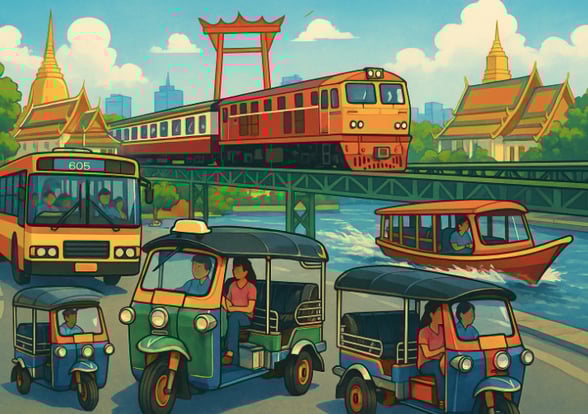 All kiind a transports in Thailande