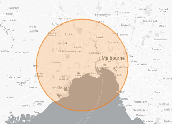 Areas we service in Melbourne 