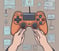 Une manette de jeu