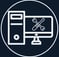Jimproved Tech logo of computer with tools on the screen, representing device repair