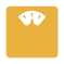 a weight loss scale icon in orange