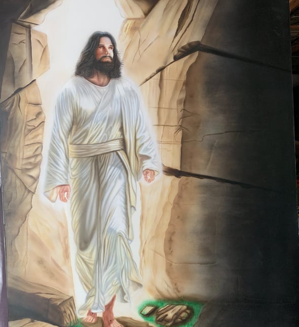 Jesus Christ prince of peace resurrection, christian artwork