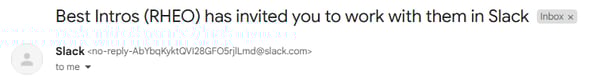 Example of email invite to join your creator platform