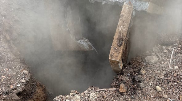 broken septic inspection woodland