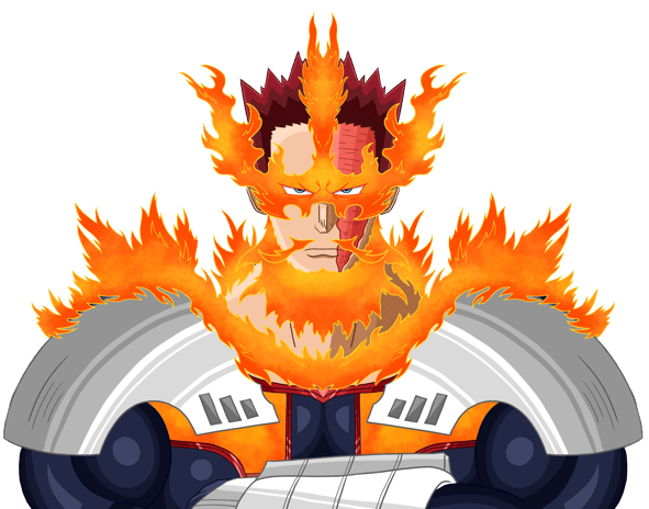 Illustration d'endeavor dans my hero academia