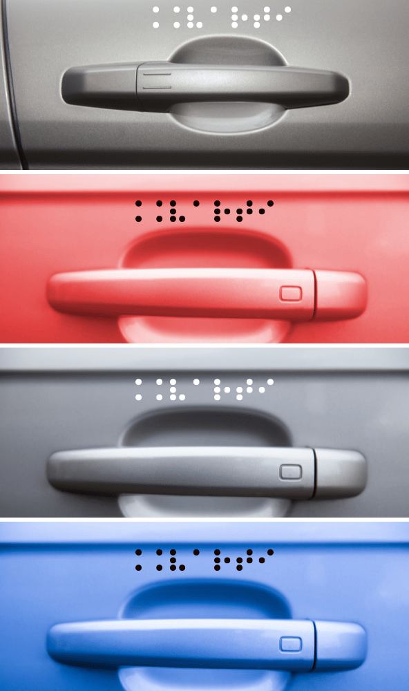 Adesivo em Braille