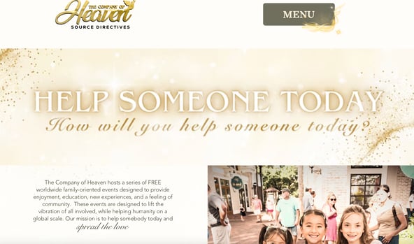 Help Someone Today Events Page