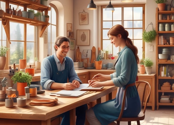 selective focus photography of man and woman holding hands
