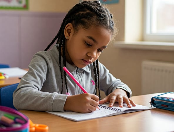 aider les enfants en difficulté avec l'écriture