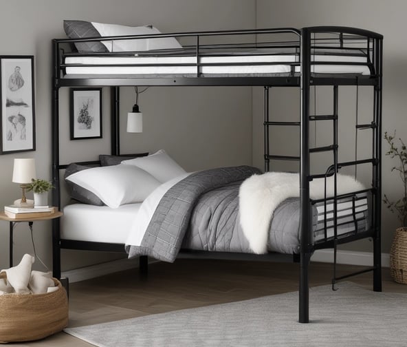 Black Metal Bunk Beds
