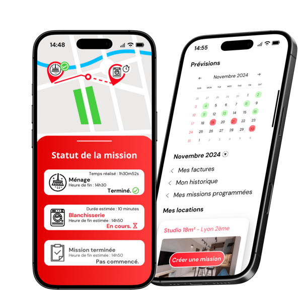 représentation des interfaces utilisateurs du côté propriétaire